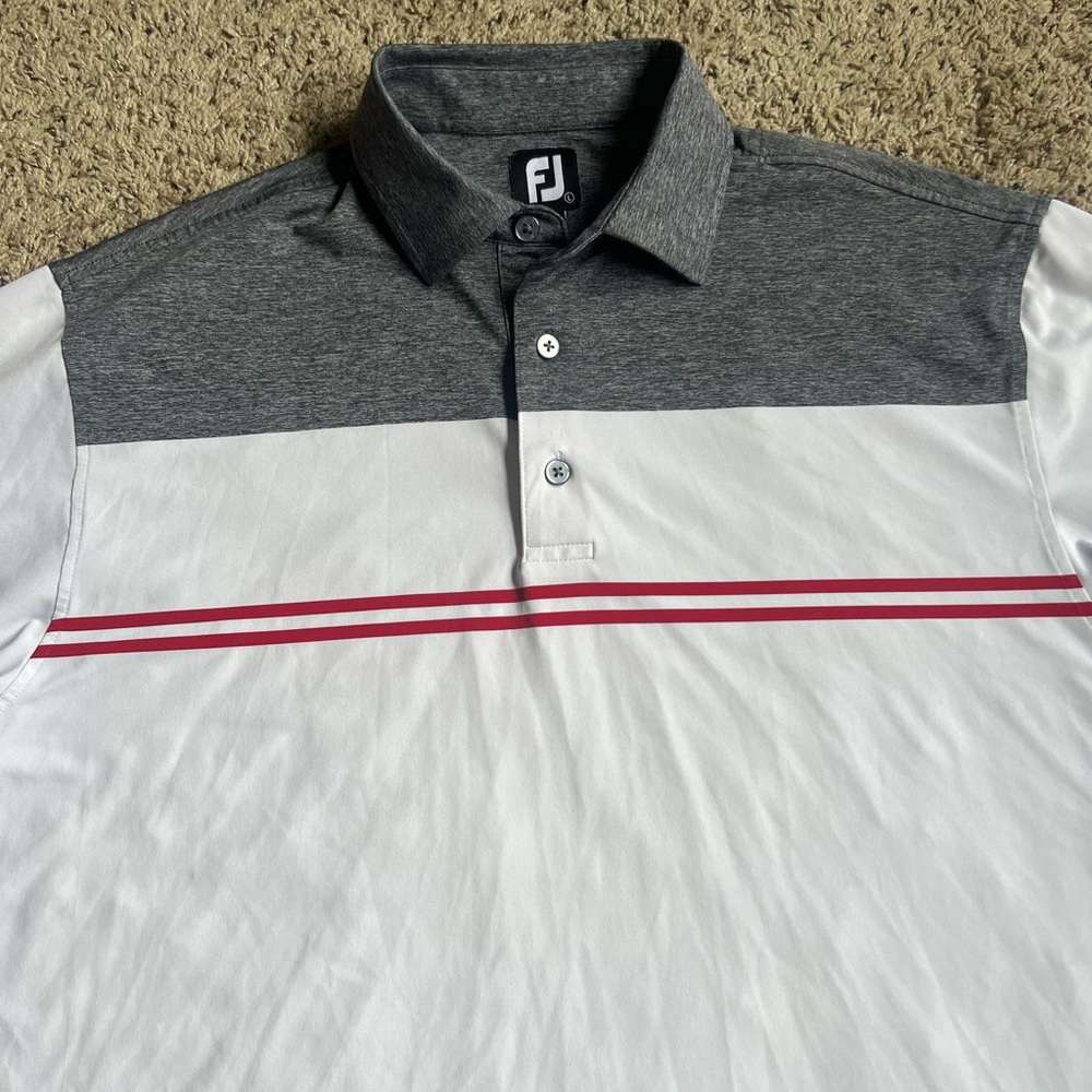 Footjoy Golf Polo Shirt Large Naval Academy Navy Midshipmen Annapolis